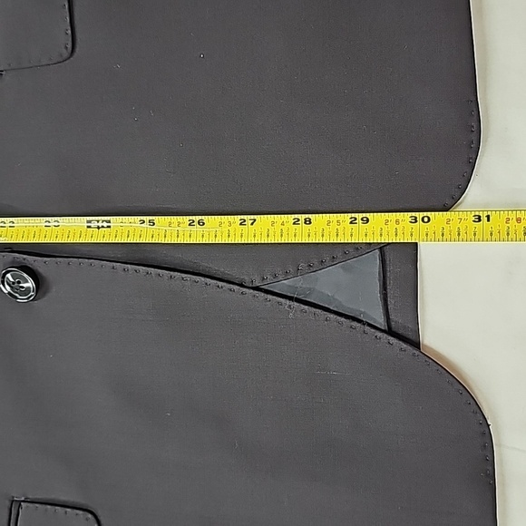 Calvin Klein mens suit jacket, slim fit, stretch, wool blend, black, 46 R - Picture 11 of 13